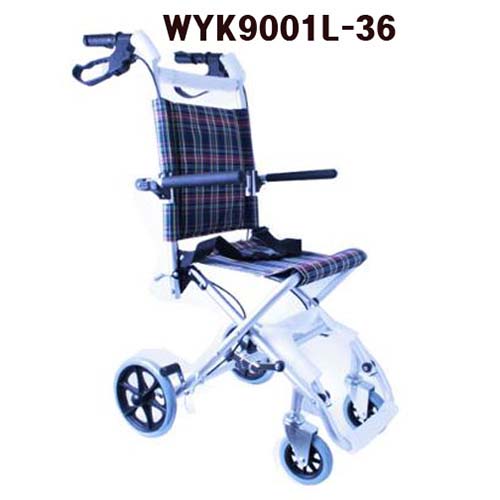 탄탄 휠체어 WYK9001L-36 알루미늄 여행용소형 접이식 8kg 36cm 영세율