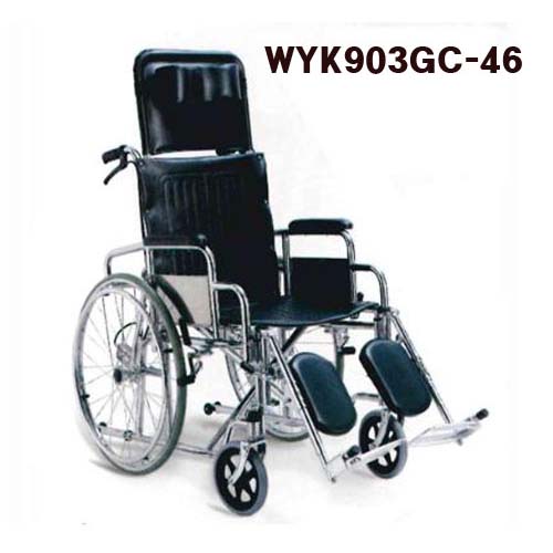 탄탄 휠체어 WYK903GC-46 스틸 침대형 26kg 46cm 영세율