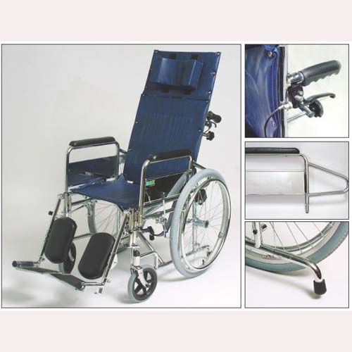 메디타운 휠체어(스틸) MAX103 42cm/25kg 침대형 일반용 중국 영세율