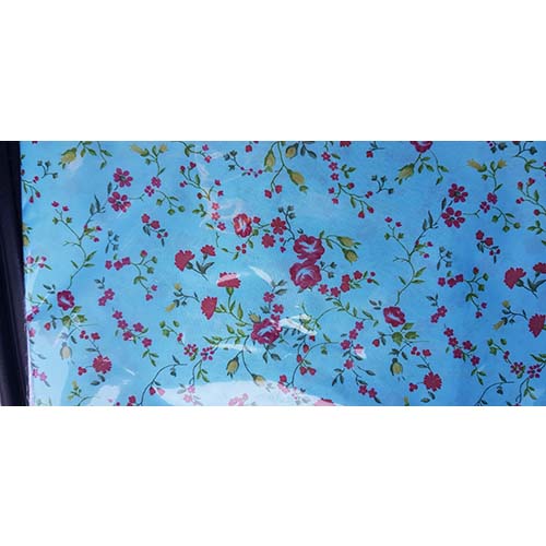 케어메이트 식사용 에이프런 고급형 파란색바탕꽃무늬(C타입) 73x90cm EA